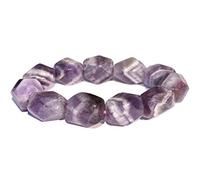 Arwacraft Amethyst Tumble Beaded Bracelet Metaphysical Vastu Reiki Crystal Healing Natural Stone-B08RWLYMMRNAMZ