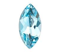 Arwacraft Certified Blue Topaz Faceted Loose Gemstone 8X4Mm Marquise Cut, Carat 0.6-B09Q8HBMMRNAMZ