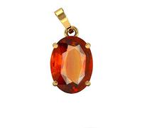 Arwacraft Certified Unheated Untreatet 9.25 Ratti 8.75 Carat A+ Quality Natural Hessonite Garnet Gomed Pendant For Women'S And Men'S-B07Q5T6FMRNAMZ