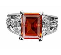 Arwacraft Certified Unheated Untreatet Aaa+ Quality Certified Natural Gomed Stone Silver Plated Ring Adjustable 7.25 Ratti 6.00 Carat-B0CKBS33MRNAMZ