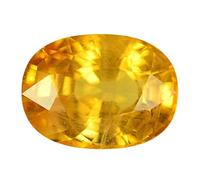 Arwacraft Certified Yellow Sapphire Stone Ceylon Quality Pukhraj Gemstone 5.50 Carat/Ct Certified Natural Gemstone Aaa Quality-B0BMQ3TJMRNAMZ