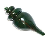 Arwacraft Conch Shell Dark Green Aventurine 100-110 Gram Natural Healing Reiki Crystal Chakra Balancing Vastu Stone-B07VD5KSMRNAMZ