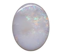 Arwacraft Gems 13.45 Ratti Opal Stone Certified Natural Fire Oval White Astrological Australian Opal Loose Gemstone For Man Or Women-B0CFR52XMRNAMZ