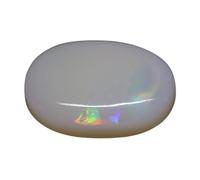 Arwacraft Gems 14.25 Ratti Natural Opal Stone Lab Certified Gemstone Oval White Astrological Australian Opal Loose Gemstone For Man Or Women-B0CFR6GXMRNAMZ