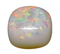 Arwacraft Gems 2.75 Ratti Natural Opal Gemstone Lab Certified Cushion White Astrological Australian Opal Loose Gemstone For Man Or Women-B0CFHRGPMRNAMZ