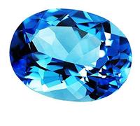 Arwacraft Gems Blue Topaz Rashi Ratan 8.25 Ratti Blue Topaz Stones Certified Stone-B08RCN5QMRNAMZ