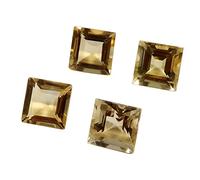 Arwacraft Goyal Exports Citrine Faceted Natural Gemstone Cabochon 8X8 Mm Square Shape 4 Pcs Wholesale Lot 10.3Cts Gtc-402-B09SPYP2MRNAMZ