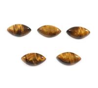 Arwacraft Goyal Exports Tiger Eye Natural Gemstone Cabochon 5X10 Mm Marquise Shape 5 Pcs Wholesale Lot 5.45Cts Gtc-423-B09SPYMNMRNAMZ