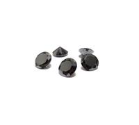 Arwacraft Hi International 1Mm To 15Mm Aaa Grade Round Black Color Cubic Zirconia, Synthetic Black Diamond Transparent Loose Stone Supplies Zircon For Jewellry Making-B0CYZ2Z8MRNAMZ