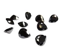 Arwacraft Hi International 3X5Mm To 10X12Mm Aaa Grade Pear Shape Black Color Cubic Zirconia, Synthetic Black Diamond Transparent Loose Stone Supplies Zircon For Jewellry Making-B0CY8C4YMRNAMZ
