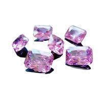 Arwacraft Hi International 3X5Mm To 12X16Mm Aaa Grade Octagon Shape Pink Color Cubic Zirconia, Synthetic Pink Diamond Transparent Loose Stone Supplies Zircon For Jewellry Making-B0CWP55SMRNAMZ