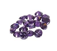 Arwacraft Hi International Supply Of Aaa 8Mm To 15Mm Amethyst Purple Round Cubic Zirconia Loose Stone. Diamond Brilliant Cut. Zircon-B0CNTHKYMRNAMZ