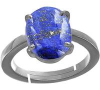 Arwacraft Lapis Lazuli Lazwart Gemstone Weight 9.25 Ratti 8.00 Carat Lapis Lazuli Gold Plated Pendant/Locket Certified Natural Loose Lajwart For Men & Women By Lab - Certified-B09PGGGWMRNAMZ