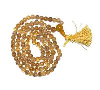 Arwacraft Natural Citrine Lab Certified Jaap Mala 108 Beads + Guru Bead Healing Crystal Reiki Healing (Size 6 Mm)-B08VHFGPMRNAMZ
