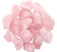 Arwacraft Natural Crystal Rose Quartz Raw Rough Stones. Weight : 200 Grams | Pack Of 4 To 8 Beautiful Natural Healing Crystal Raw Stones Depends On Raw Crystal Stone Size-B0CMDBVLMRNAMZ