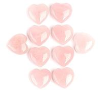 Arwacraft Natural Polished Love Heart Shaped Healing Palm Rose Quartz Crystal Stone Pink Shiny Carved Reiki Specimens Gemstone (Crystal Stone Pink, 6)-B09N19YWMRNAMZ