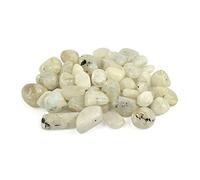 Arwacraft Natural Rainbow Moonstone Superior Tumble Stone Raw Rough Stone Tumbled Pack Of 100 Gram-B099YM9NMRNAMZ