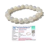 Arwacraft Natural Stone Lab Certified Gemstone Round Beads Bracelet For Birthday Gift-B0CL6QWDMRNAMZ