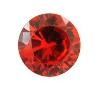 Arwacraft Natural Zircon Stone 8.25 Ratti Round Cut Shape Original Certified Natural Cubic Red Zircon/Diamond Cut Shape Red Zirconia Stone Loose Gemstone For Men And Women-B0CRL4R2MRNAMZ
