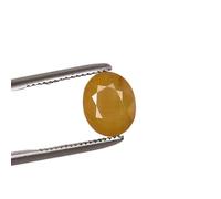 Arwacraft Original 2.25 Ratti 1.55 Carat Yellow Sapphire-Pukhraj Stone Untreated,Ceylon Sapphire Certified Natural Gemstone Aa++ Quality-B0BT7Y1TMRNAMZ