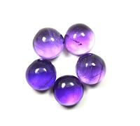 Arwacraft Real Certified Amethyst Stone Total 20 Carat Katella Lot 5 Pieces Round Cut For Astrology Use-B07K24X9MRNAMZ