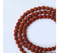 Arwacraft Rudraksha Mala - 34 Inch String 108 Beads Size - 8 Mm Natural Healing Crystal Stone-B0DC6V7NMRNAMZ
