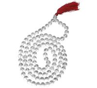 Arwacraft Spatika Mala 108 Beads Original Certified By Lab स्फटिक की माला ओरिजनल सफ़ेद मोती Spadigam Plain Round Cut Sfatik Ki Mala Transparent White Quartz Crystal Mala For Wearing-B0CYH9PXMRNAMZ