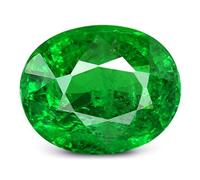 Arwacraft Stoneflex 6.50 Carat 7.25 Ratti Earth Mine Emerald Stone Oval Shape Panna From Colombia Certified-B0DJDFZYMRNAMZ