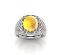 Arwacraft Yellow Sapphire Ring 10.25 Ratti 9.00 Carat Certified Aaa++ Quality Natural Yellow Sapphire Pukhraj Gemstone Ring For Men And Women'S-B0CV1N1BMRNAMZ