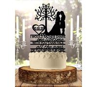 Arwen and Aragorn I Would Rather Share One Lifetime with You Wedding Cake Topper