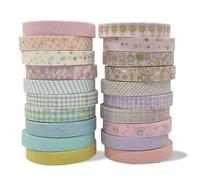 ARWIG 20 Rolls Washi Tape for Scrapbooking | Scrapbook Accessories | Scrapbooking Supplies | Coloured Decorative Tape for Journal Wrapping(Cute style