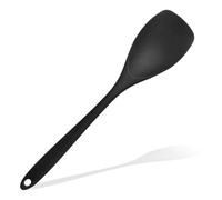 ARWIG 315°C Silicone spatula, cooking spoon silicone spatula pan turner, dough scraper kitchen utensil for stirring turning scraping and serving (black)