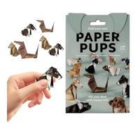 ARWIG Paper Pups Origami Kit, 50 Sheets DIY Paper Pups to Fold Creative Cute 3D Animal Origami Arts and Crafts for Adults Dog Gifts for Women Dog Lovers Girls Desk Decoration