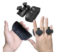 ARWROS Upgraded Anti-Slip Workout Grips - Widened and Thickened Rubber Hand Protector Ryptfit Grips for Weightlifting, Pull-ups, Gym Training and Workouts, for Men and Women (Black)