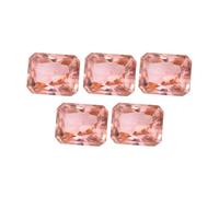 Arx 3.2 Carats Salmon Pink Morganite 10Mm X 8Mm Octagon Shape Radiant Cut, Flawless 5A Loose Cubic Zirconia Gemstone For Jewellery Making-B0D9SFQTMRNAMZ