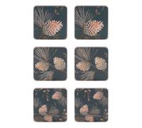 Åry Home Pine Cone coaster 6-pack thunder