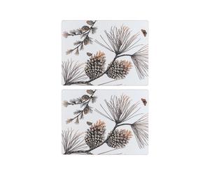 Åry Home Pine Cone placemat 2-pack Cotton white