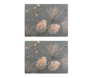 Åry Home Pine Cone placemat 2-pack moss grey