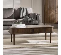 Arya Ribbed Dark Oak Coffee Table