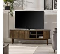 Arya Ribbed Dark Oak TV Unit - 160cm