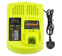 ARyee P117 Replacement Battery Charger for Ryobi 12V-18V One Plus Lithium-ion/NiMh/NiCd Battery Charger, Compatible with RB18L50 RB18L40 P102 P103 P105 P106 P107 P108 P109 P122
