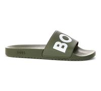 BOSS Orange Aryeh Mens Italian-Made Slides With Large Logo Detail - Open Green 351 - Open Green 351 - UK9 EU43 US10