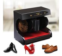 ARYESOR Shoe Polishing Machine, Automatic Sensor Shoe Polishing Machine, Automatic Household Electric Leather Shoe Polishing Machine,Black