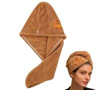 ARYIMYDP Capybara Microfibre Hair Turban, Super Absorbent Quick-Drying Hair Bath Towel, Protects Against Heat Damage from Hair Dryer, Ideal for Home and Gym
