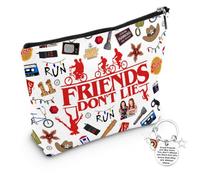 ARYIMYDP Cosmetic Bag, 1 Piece Ultralight Small Makeup Bag with Key Ring & Star Rainbow Design, Compact Handbag Organiser Bag, Ideal Girl Gift