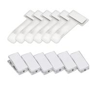 ARYIMYDP Pack of 12 Parking Permit Holder Clip - Parking Permit Car Holder Windscreen, Card Holder Car Window, Transparent - Clip for Receipts and Bills, Holder for Temporary Parking Tickets