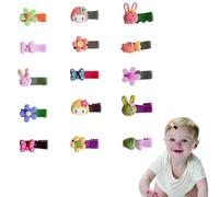 ARYIMYDP Pack of 15 baby hair clips, children, hair clips, baby fine hair clips, protects the fur and does not fall off easily