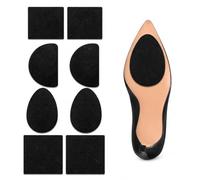 ARYIMYDP Pack of 8 Shoe Soles, Non-Slip Pads, Self-Adhesive Rubber Sole Protectors, 4 Shapes, Can be Cut to Size, 1.5 mm, Non-Slip Sole for High Heels, Leather Shoes, Trainers, Dance Shoes and Boots