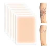 ARYIMYDP Pack of 8 Tattoo Masking Plasters Light Skin Colour, Waterproof Concealer Patches for Scars and Tattoos, Natural Look with Gradient Edges, Individually Cut to Size for Perfect Cover
