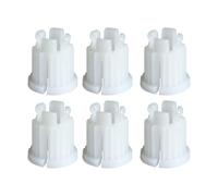 ARYIMYDP Set of 6 Locking Socket Tap Replacement Parts Valve Upper Plastic Locking Bushing Suitable for GROHE, Dornbracht, KEMPER, Kludi, White, 7.5 mm